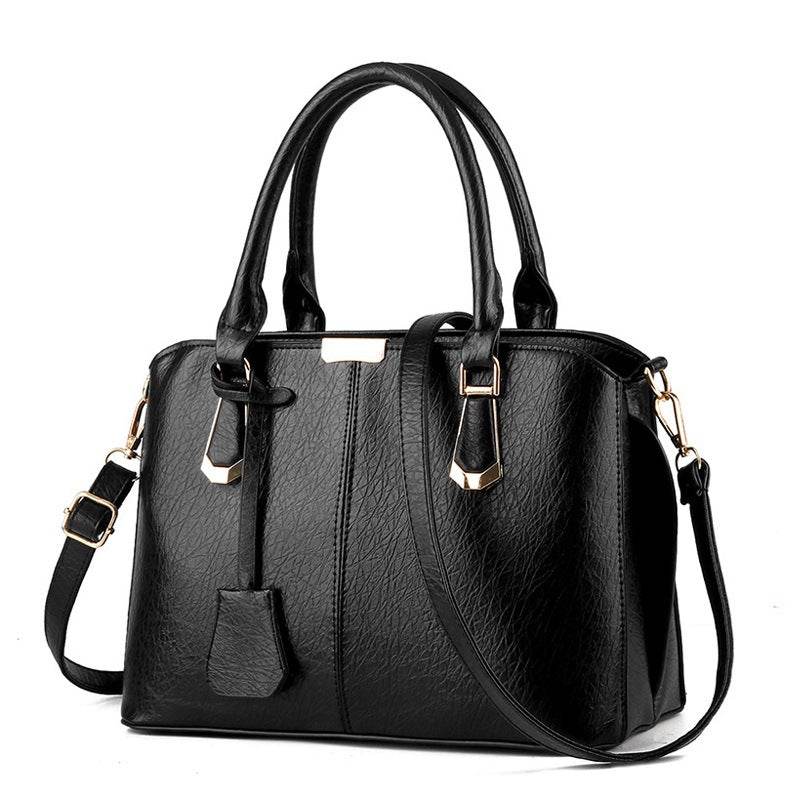 Solid Color Fashion Women Handbag Large Capacity
