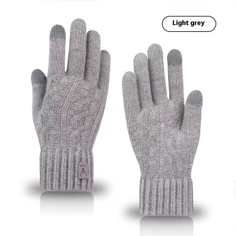 Men's Cold-proof Wool Knitted Gloves