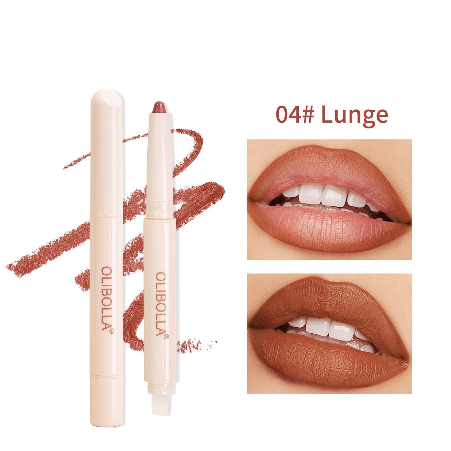 Eight-color Double-headed Lip Liner Matte Long-lasting