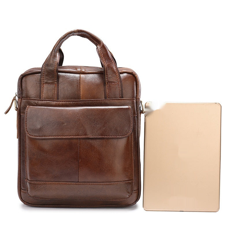 Men's Retro Vertical Briefcase