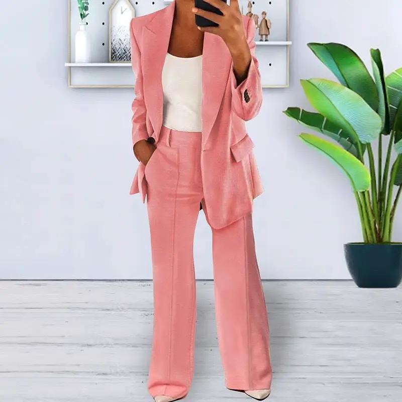 Women's Fashion Leisure Suit Trousers Suit by GJG Denim