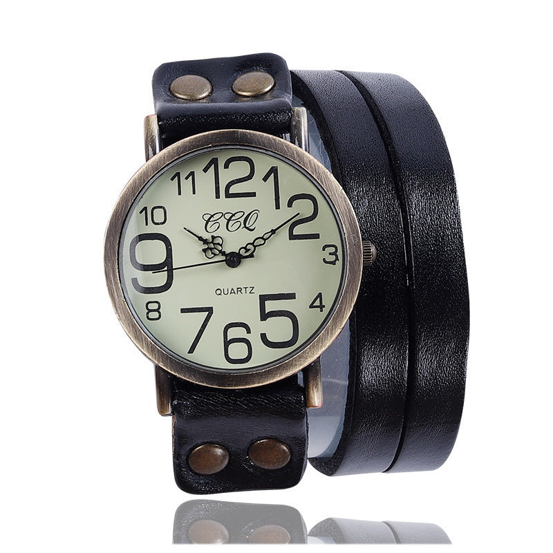 Retro Three-circle Casual Watch For Men