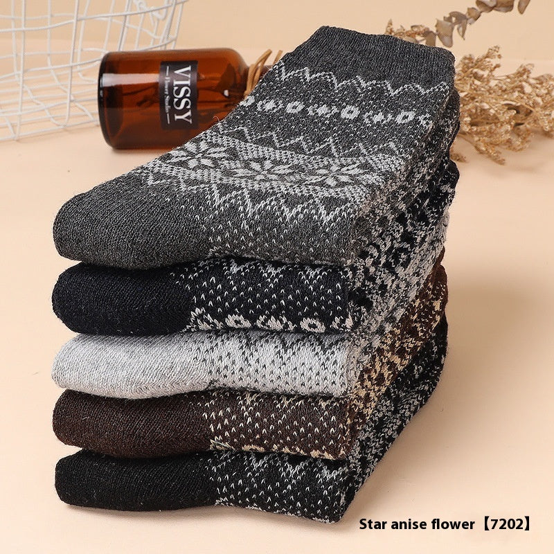Men's 5-10 Pairs Retro Thick Socks