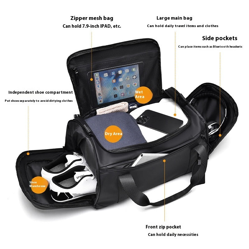 Dry Wet Separation Shoe Warehouse Large Capacity Travel Luggage Bag
