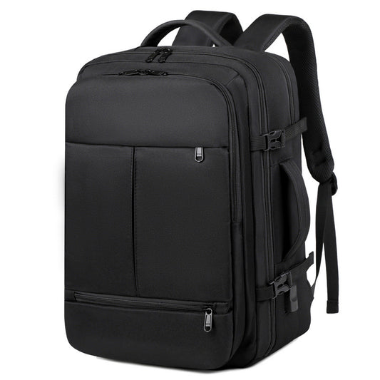 Large Capacity Backpack For Men w/ Multiple Pockets And Zippers Versatile Computer Bags Business Travel Backpack