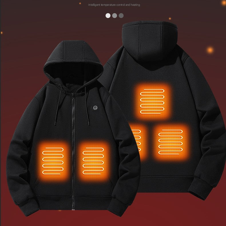 Men's Heating Hooded Constant Temperature Sweater