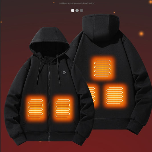 Men's Heating Hooded Constant Temperature Sweater