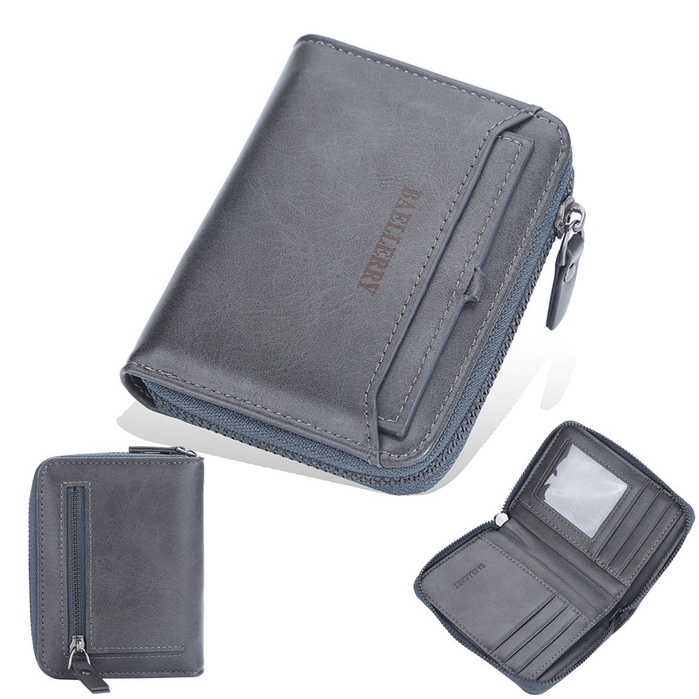 Men's Business Retro Multi Card Slots Wallet