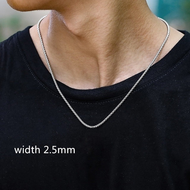 Men's Luxury Elegant Gold Color Chain Necklace