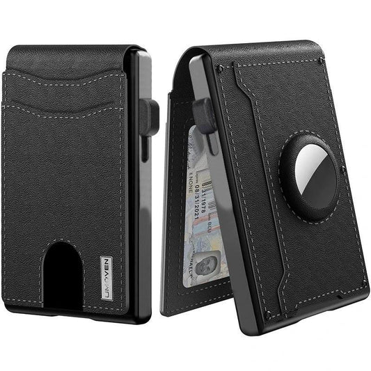 Men's Metal Card Case & Card Holder High-Capacity Anti-Skimming Wallet by GJG Denim