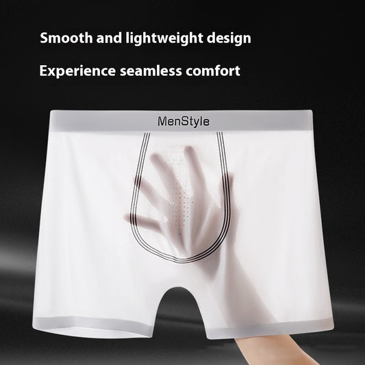 Men's Breathable Single-layer Seamless Boxers