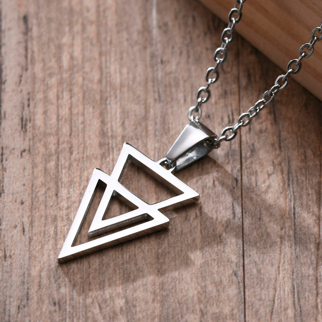 Geometric Trangle Men's Necklace
