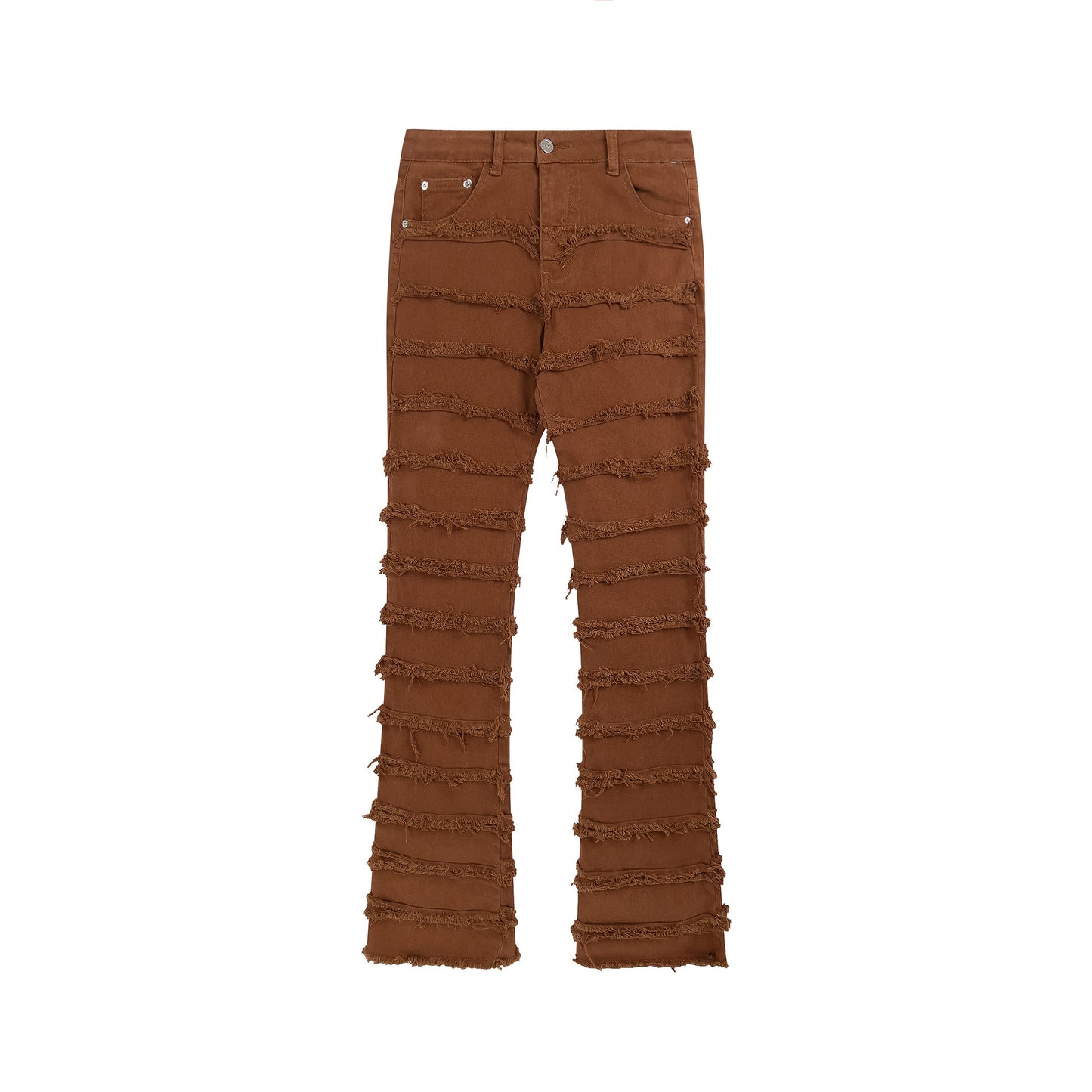 Men's Heavy Work Splicing Slim Fitting Denim Trousers
