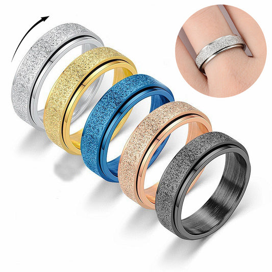 Turnable Anxiety Ring For Men