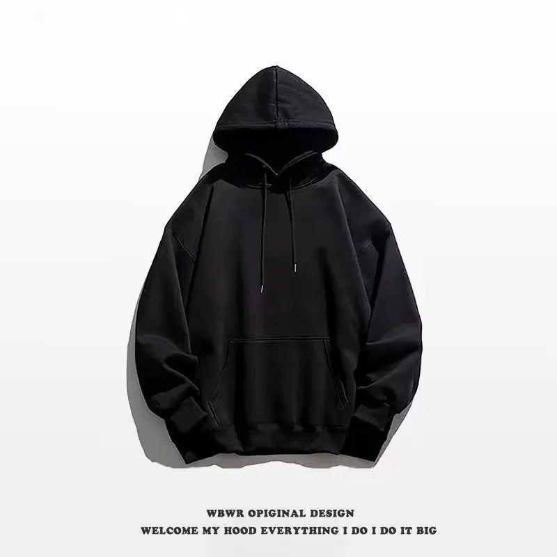 Men's Fashionable Solid Color Hooded sweatshirt by GJG Denim