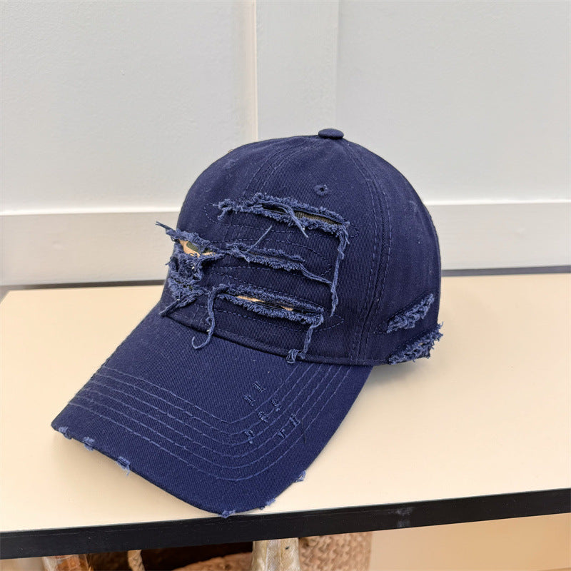 Men's Old Ripped Soft Top Baseball Cap
