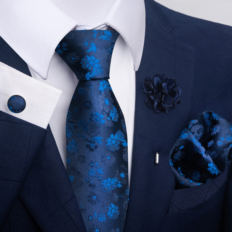 Men's Tie and Pocket Square Combo