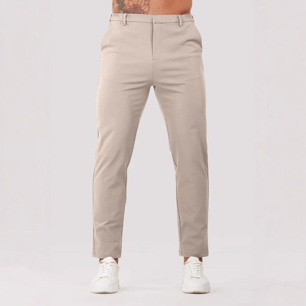 Solid Color Business Casual Men's Pants