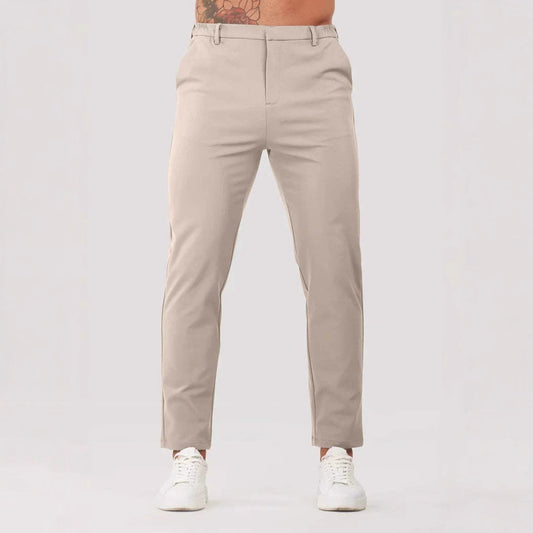Solid Color Business Casual Men's Pants