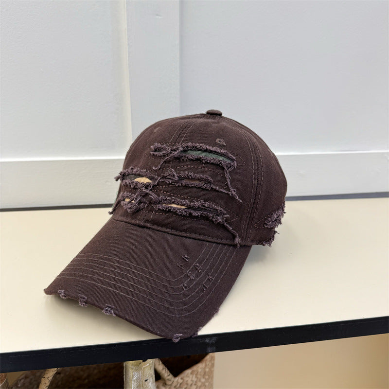 Men's Old Ripped Soft Top Baseball Cap