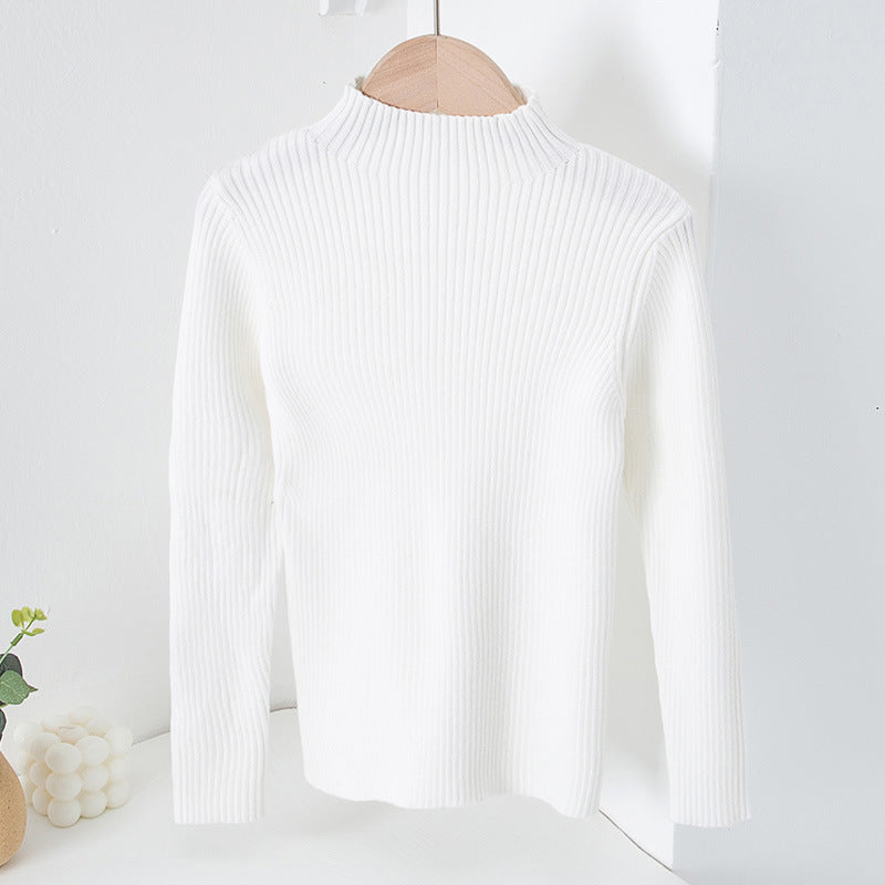 Children's Mock Neck Sweater Knitwear Top