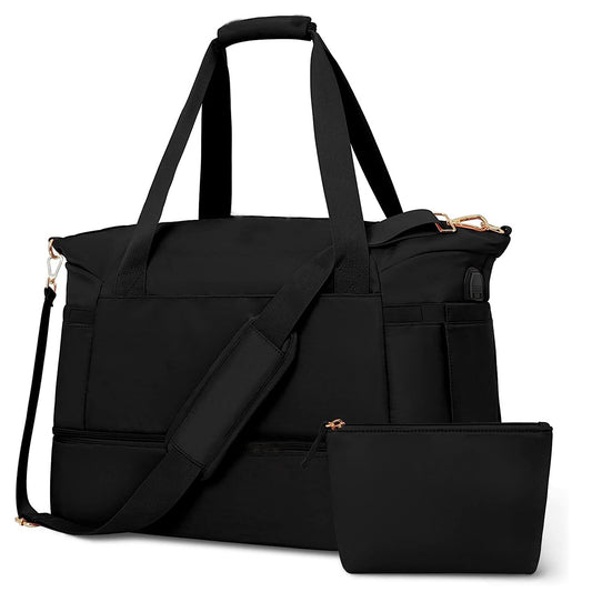 Men's Travel Waterproof Overnight Travel Bag With Trolley Sleeve