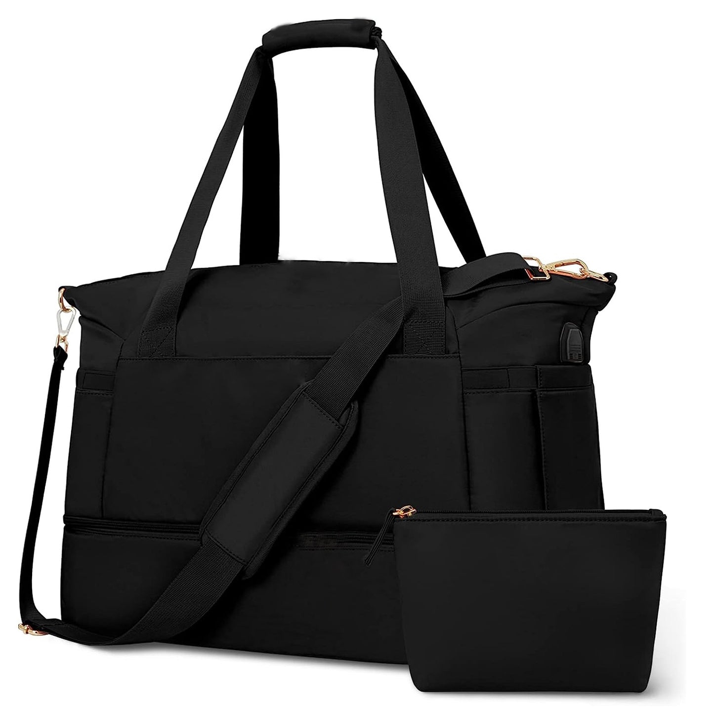 Men's Travel Waterproof Overnight Travel Bag With Trolley Sleeve