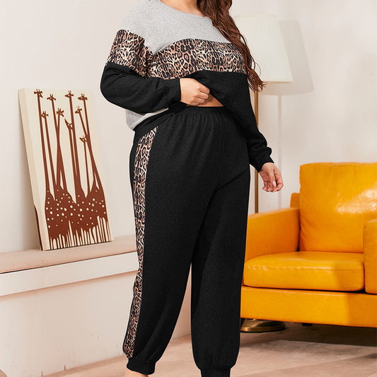 Plus Size Women's Fleece-lined Suit