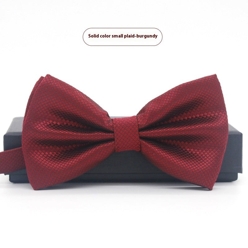 Men's Solid Color Bow Tie