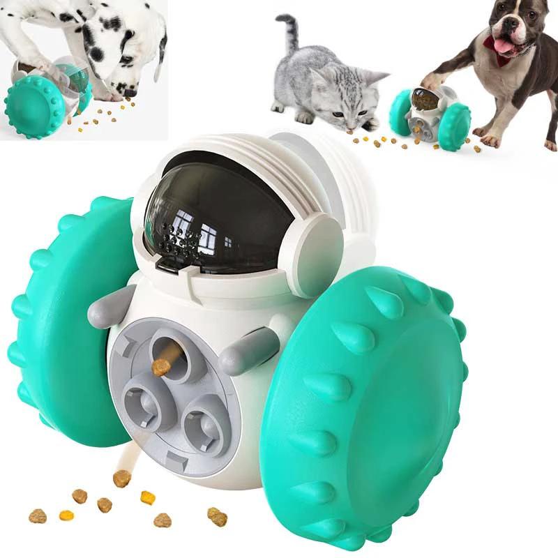 Cat And Dog Toys Slow Food Interactive Balance Car Multifunctional Fun Development Smart Pet Feeding Dog Toy Car Pets Products by GJG Denim