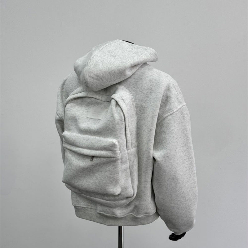 Men's Backpack Zip Up Hoodie