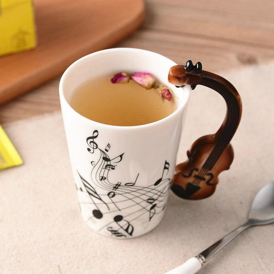 Creative Music Style Ceramic Mug by GJG Denim