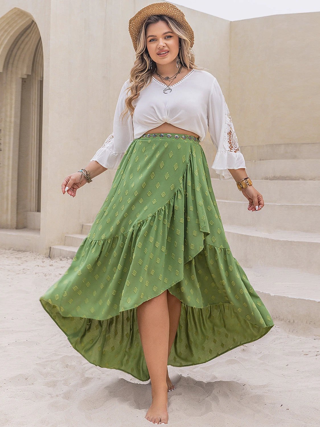 Plus Size High-Low Skirt by Lady Ros