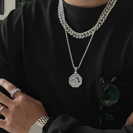 Zodiac Men's Fashionable Necklace