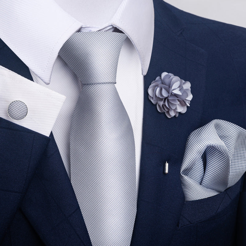 Men's Tie and Pocket Square Combo