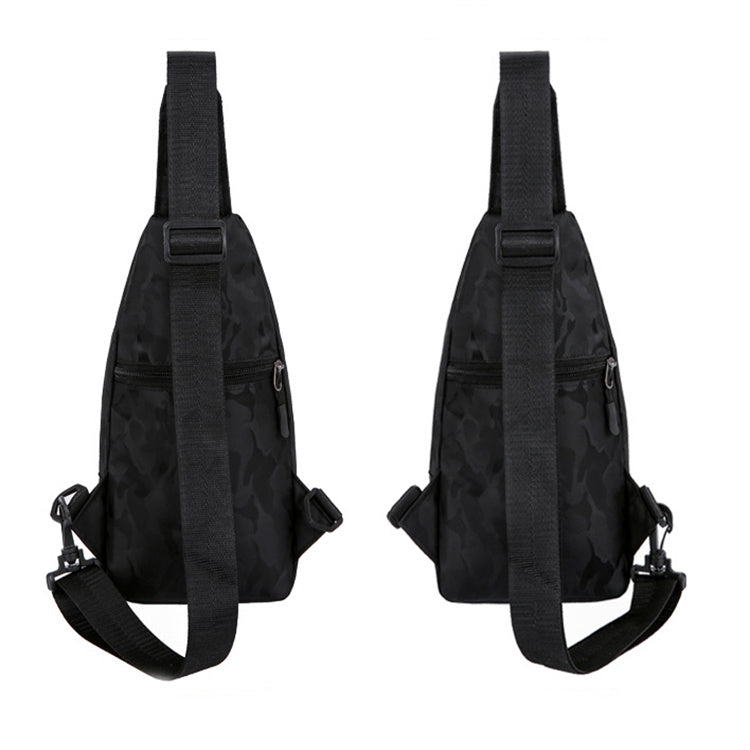 Men's Camouflage Chest Bags  With Headphone Hole