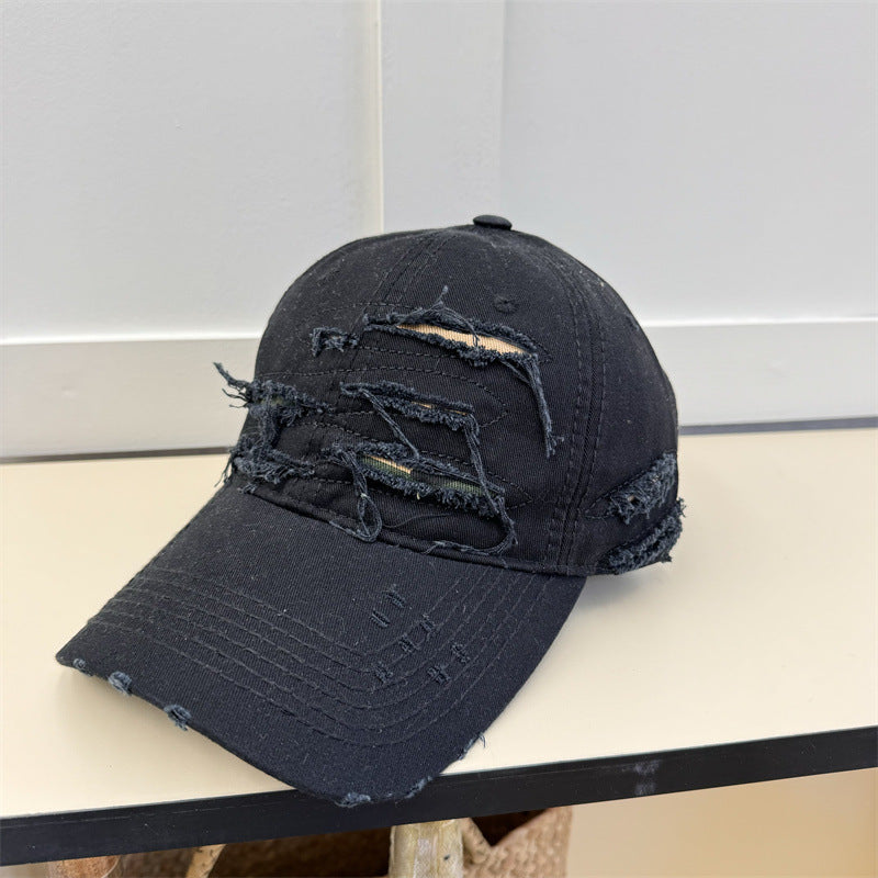 Men's Old Ripped Soft Top Baseball Cap