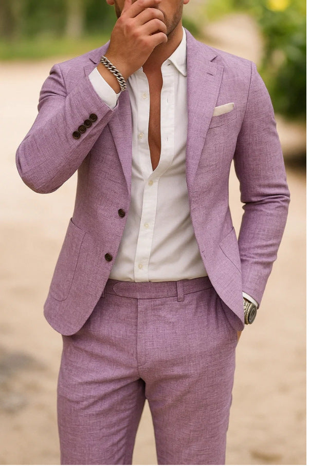 Men's Casual Two-piece Suit