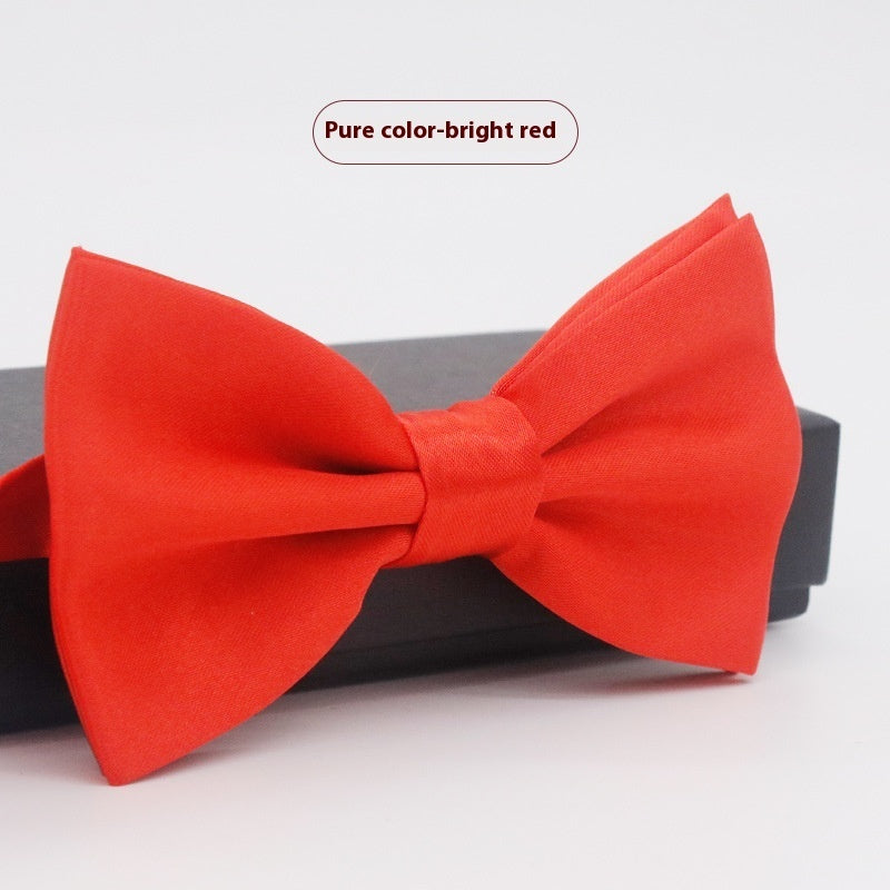 Men's Solid Color Bow Tie