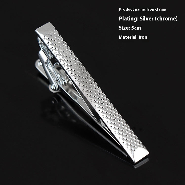 Men's Business Silver Simple Fashion Short Tie Clip