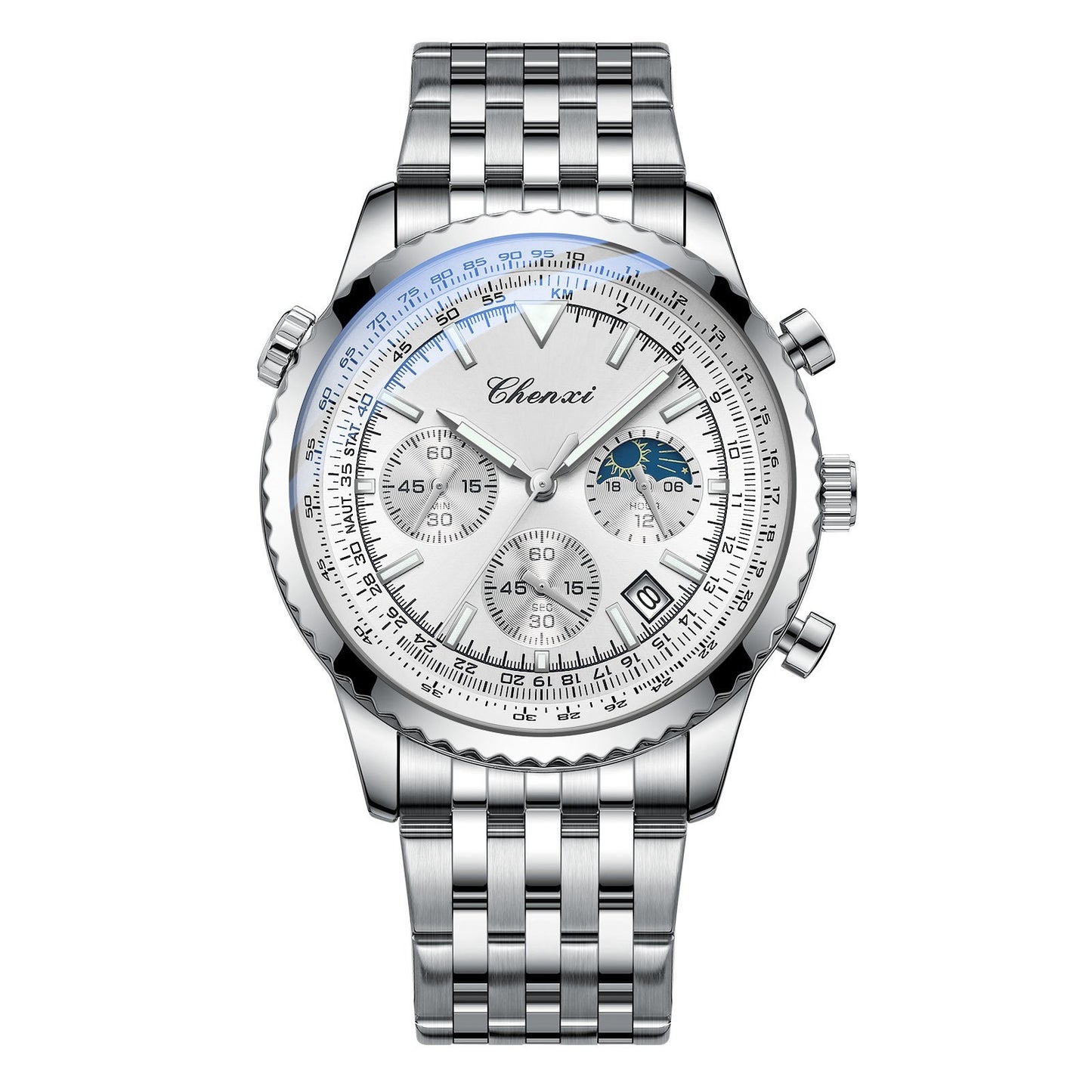 Men's Table Quartz Luminous Waterproof Watch