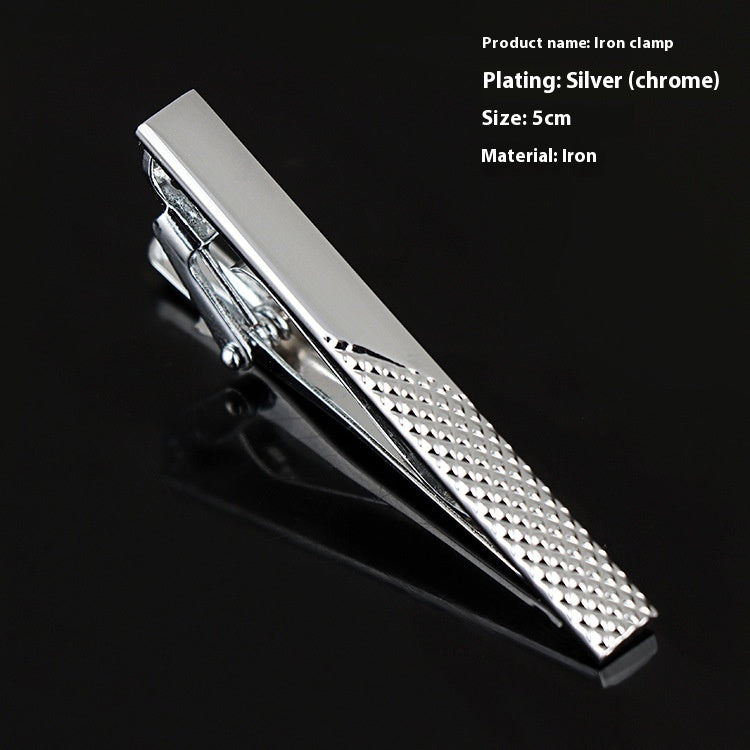 Men's Business Silver Simple Fashion Short Tie Clip