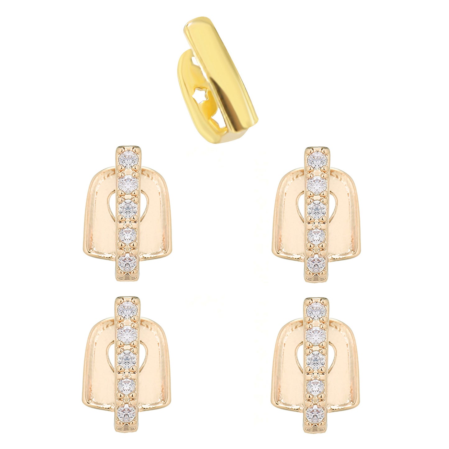 Three-piece Set Of Teeth Joint DIY Hip Hop