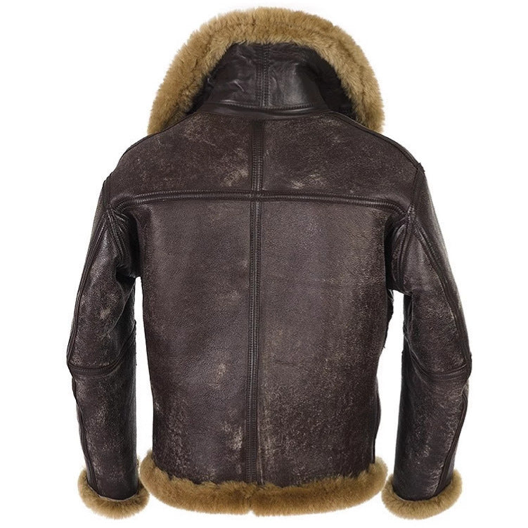 Men's  Antique Trendy Faux Fur Coat