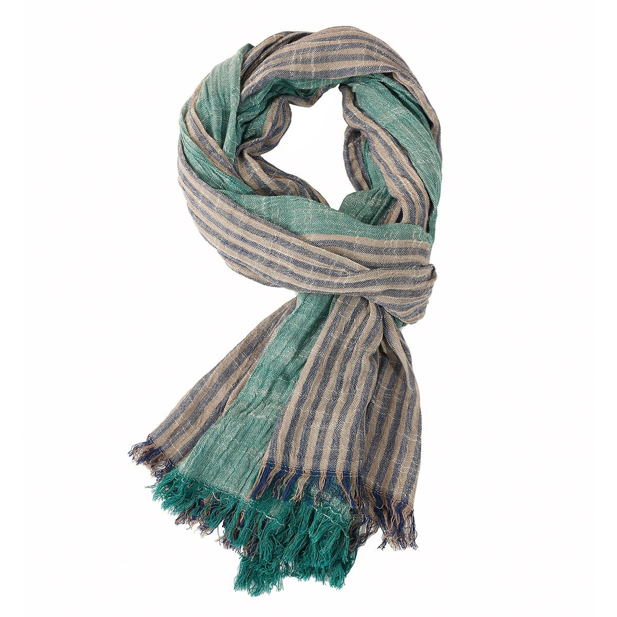 Men's Thin Striped Scarf