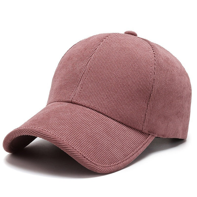Four Seasons Corduroy Color Baseball Cap Casual