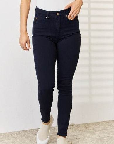 Judy Blue Full-Size Garment Dyed Tummy Control Skinny Women Jeans