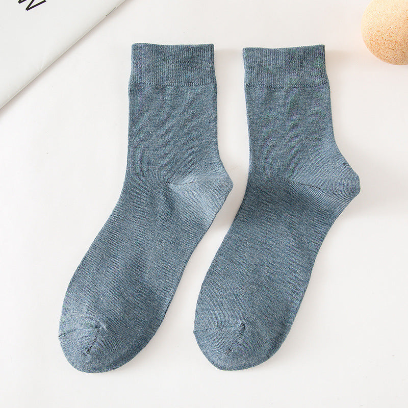 Men's Solid Color Socks