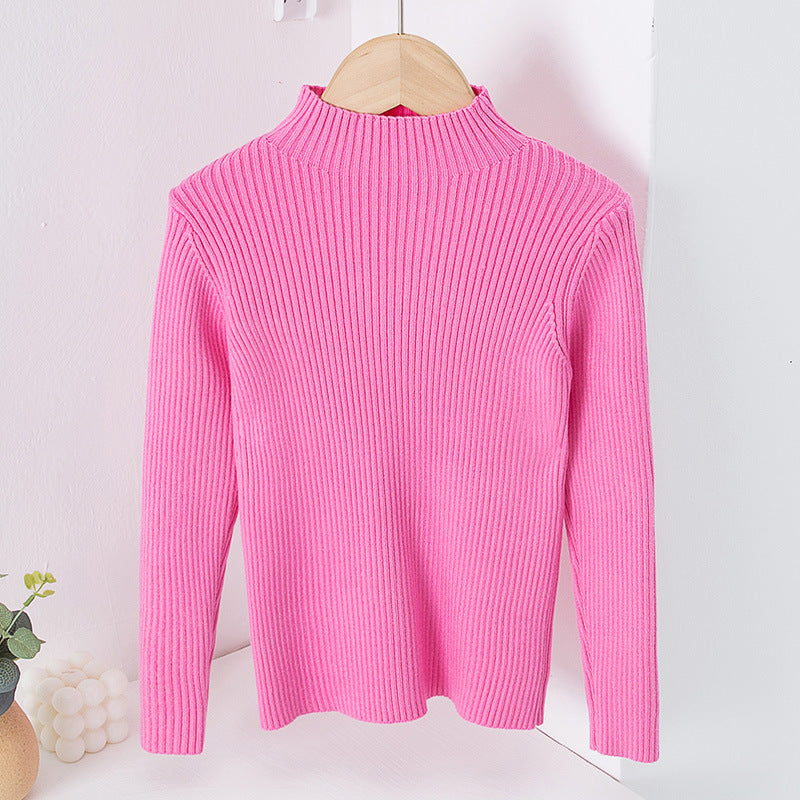 Children's Mock Neck Sweater Knitwear Top