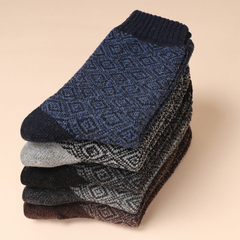 Men's 5-10 Pairs Retro Thick Socks